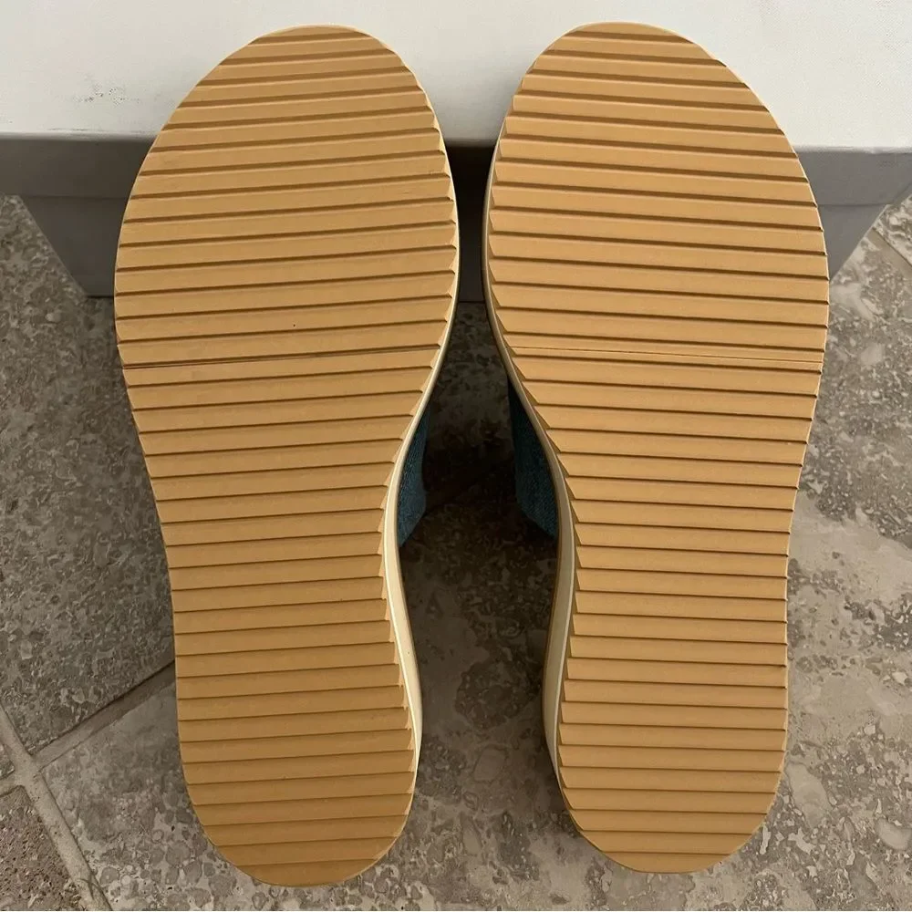 Clergerie Paris FastJ Denim Flatform Sandals, New, Size US 10.5 - Picture 8 of 11